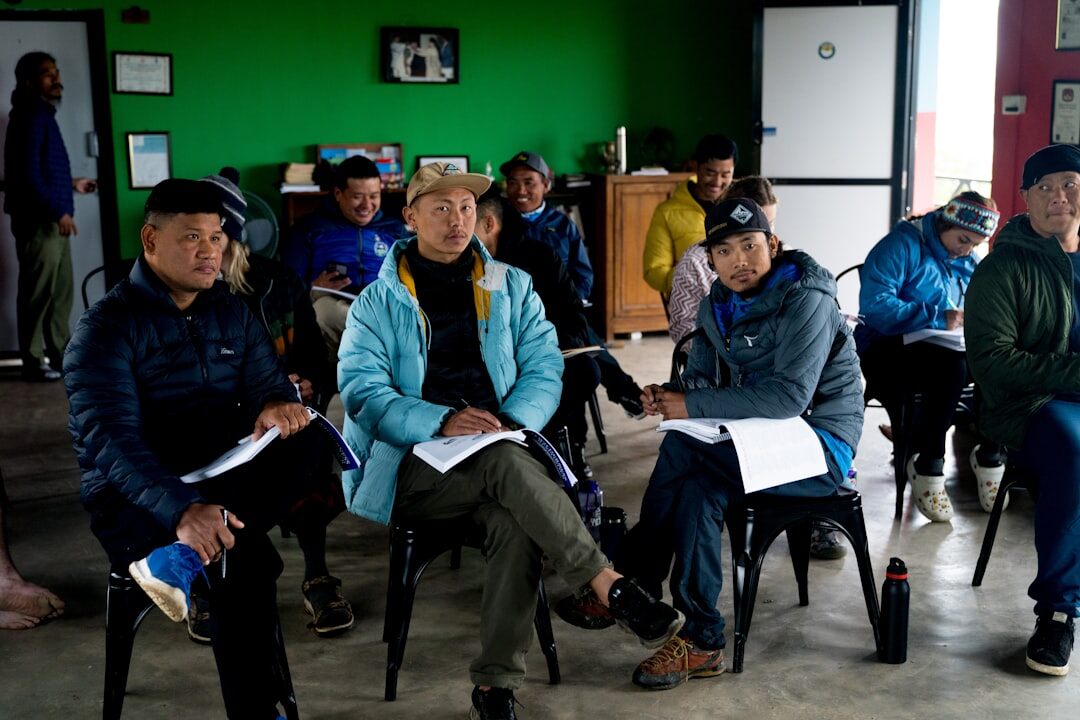 Group of adults attending a training workshop in a bright room